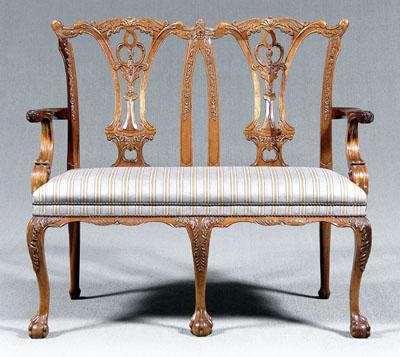 Chippendale style settee double 90df4
