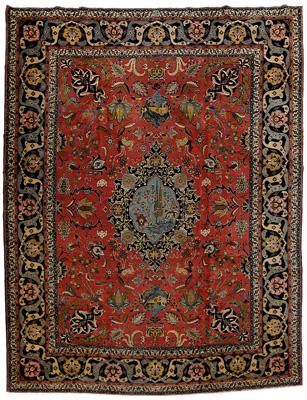 Tabriz rug pale blue central medallion 911fb