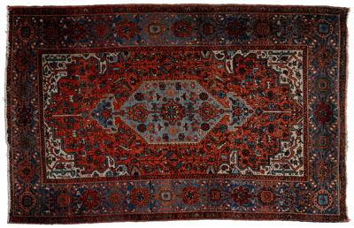 Sarouk rug pale blue central medallion 911fc