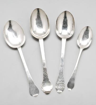 18th century English silver spoons  91213