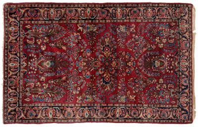 Sarouk rug, typical floral designs