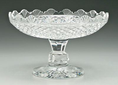 Waterford cut glass center bowl, astragal