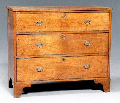Georgian mahogany three-drawer