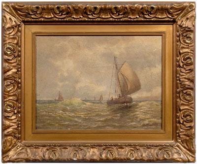 Maritime painting signed Wilkinson  9128f