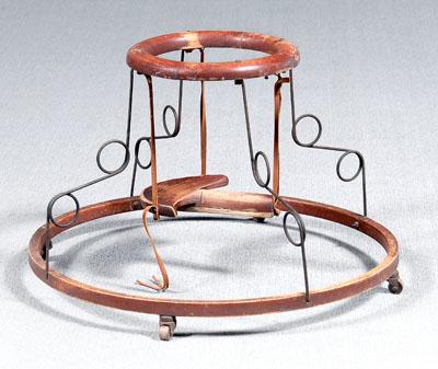 Circular wooden walker, circular