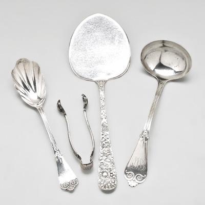 Four pieces Tiffany sterling flatware  912a4