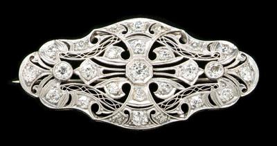 Vintage diamond brooch 25 Old 912ce