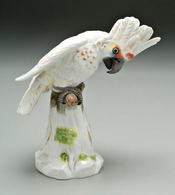 Meissen figure of cockatoo, blue