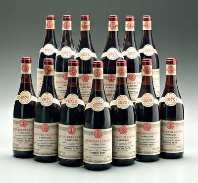 13 bottles 1975 Italian red wine,