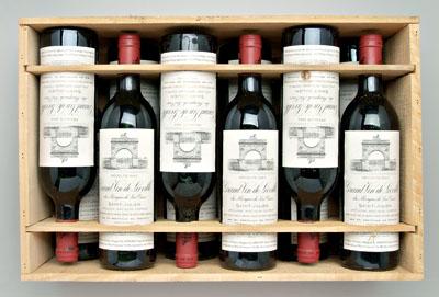 12 bottles 1982 red Bordeaux wine  9131b