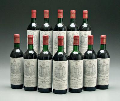 12 bottles 1982 red Bordeaux wine  9131c