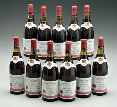 11 bottles 1978 red Burgundy wine,