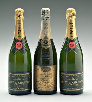 Three bottles Champagne: two bottles