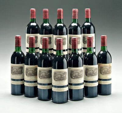 12 bottles 1982 red Bordeaux wine  91322