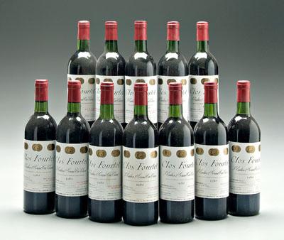 12 bottles 1982 red Bordeaux wine  91325