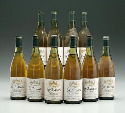 10 bottles French white table wine  9132d