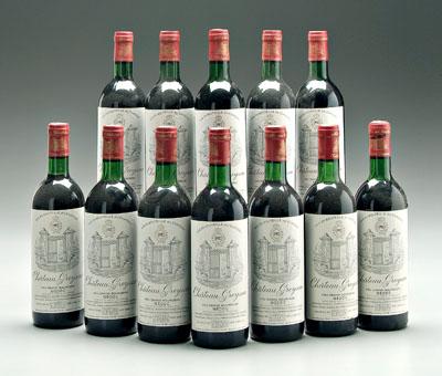 12 bottles 1982 red Bordeaux wine,