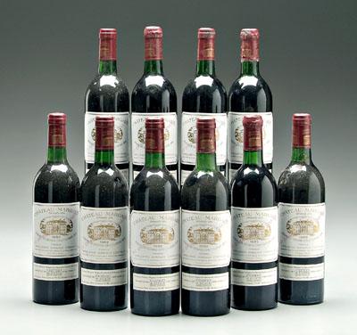 10 bottles 1982 red Bordeaux wine  9133c