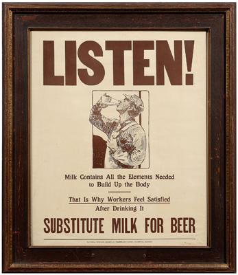 Vintage Temperance poster printed 9134f