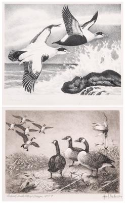 Two duck stamp prints 1957 1958  913a9