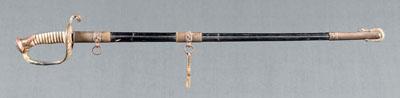 U.S. naval officer's sword, ornate