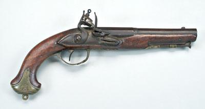 Continental flintlock pistol, muzzle