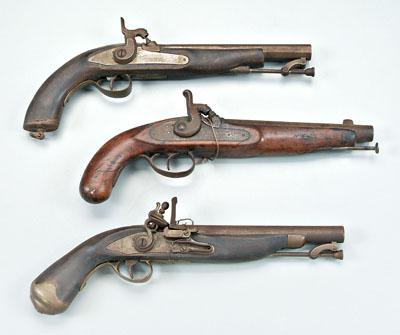 Three replica 19th century pistols  913ea