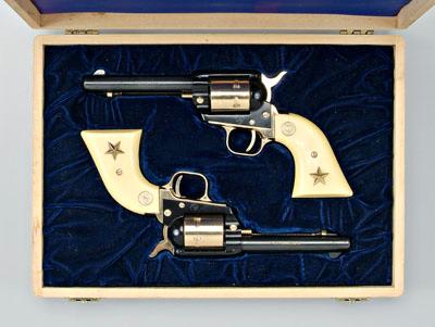 Pair Colt Alamo revolvers: .22 caliber,