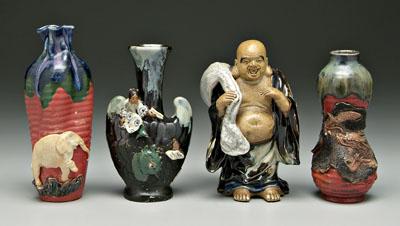 Four pieces Japanese sumida gawa