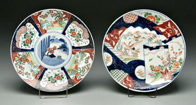 Two Japanese Imari chargers one 91057