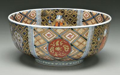 Imari bowl Dutch figures central 9105c