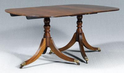 Regency two-pedestal dining table,