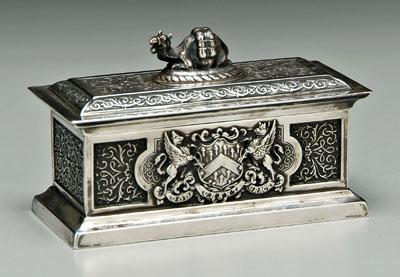 English silver box rectangular 91070