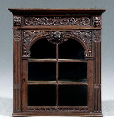 Baroque style hanging corner cupboard,