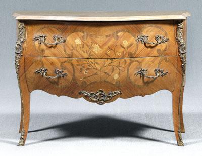 Louis XV style marble top commode  910c0