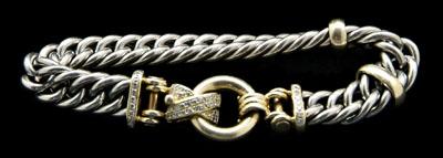 Diamond and platinum bracelet  910cd