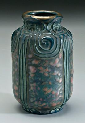 Amphora Pottery vase raised panels 9110e