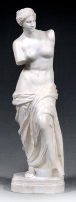 Alabaster Venus de Milo, after the antique,