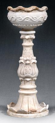 Three piece marble planter top 91123