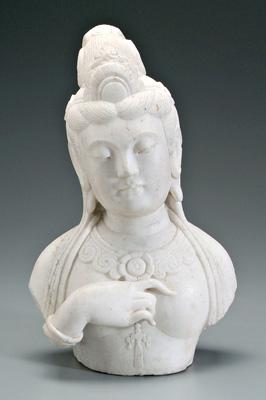 Chinese carved marble Quanyin  91129