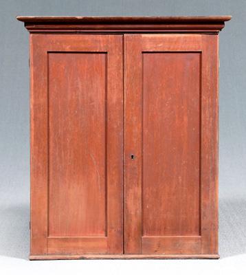 Red painted cherry hanging cupboard  9115d