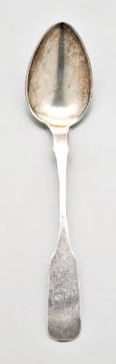 North Carolina coin silver spoon, fiddle