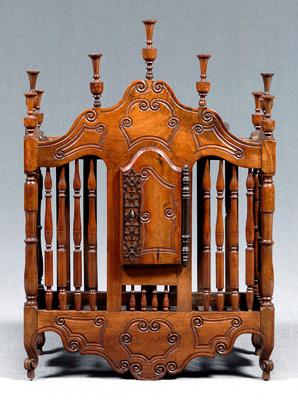 French Provincial walnut panetiere 9119a