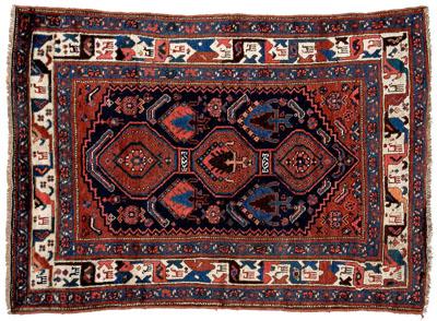 Caucasian rug three connected 911a7