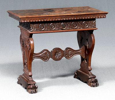 Italian Baroque walnut side table  911c7