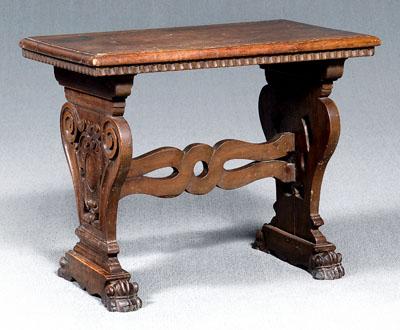 Italian Baroque walnut side table  911c8