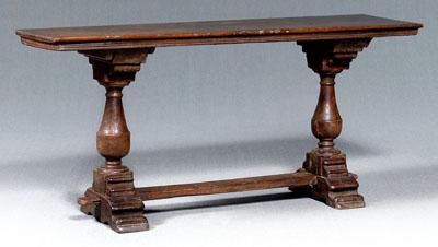 Continental Baroque walnut table  911d8