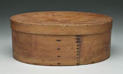 Lidded oval bentwood pantry box  915f7