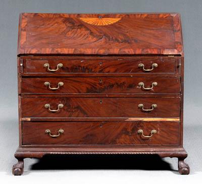 Inlaid New York Chippendale desk,