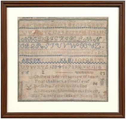 1841 alphabet sampler 12 line 9163d